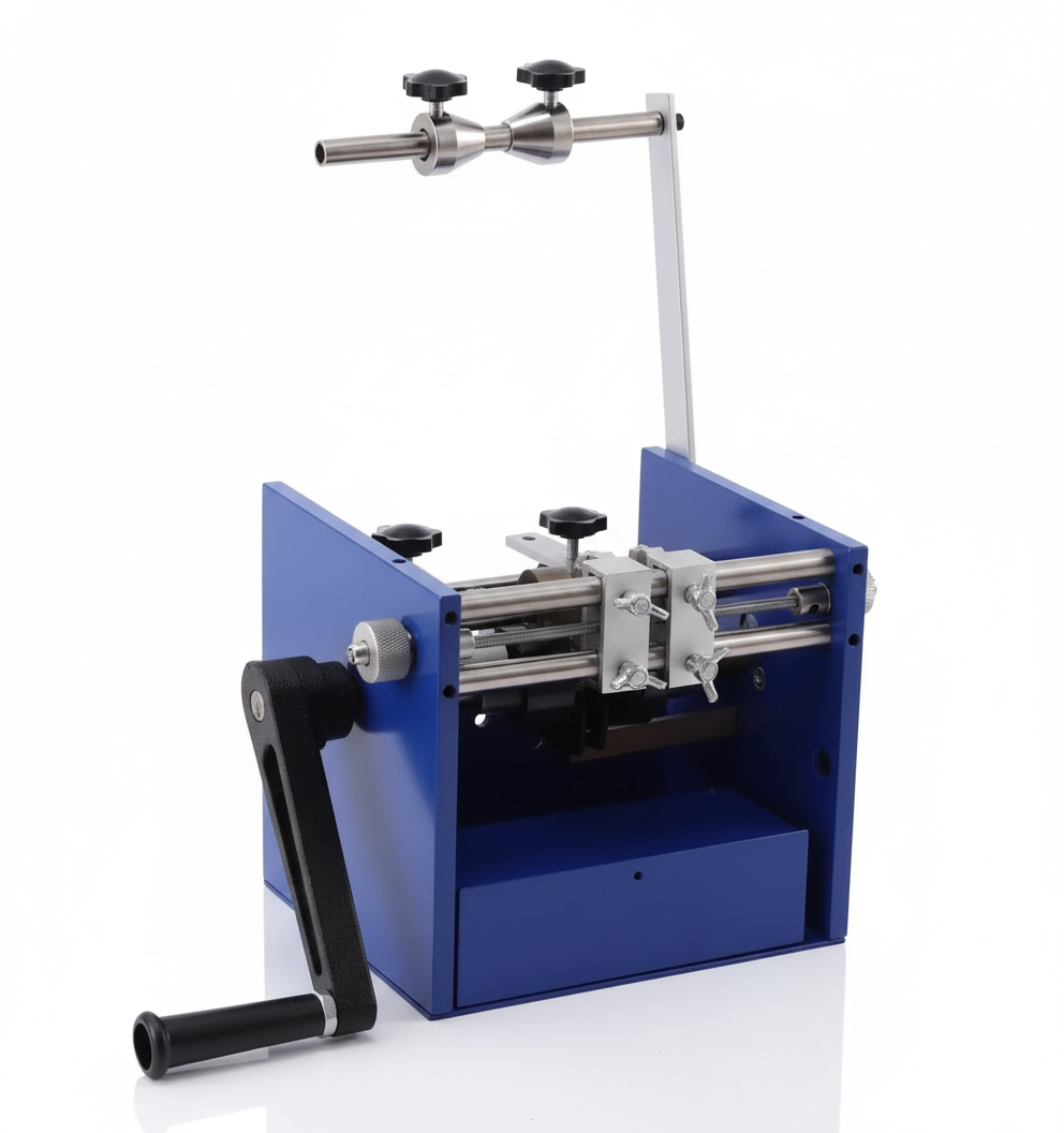 Manual axial component forming and cutting m/c